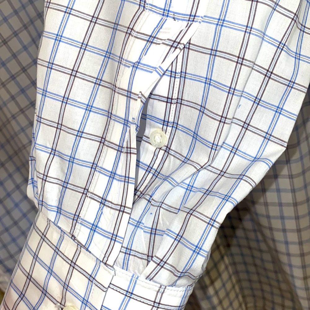 Faconnable Classique Check Button Down Shirt - image 7